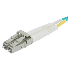 10 Gigabit Aqua LC/LC OM3 Multimode Duplex Fiber Optic Cable, 50/125, 3 meter (10 foot)