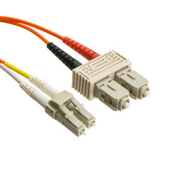 LC/SC OM2 Multimode Duplex Fiber Optic Cable, 50/125, 7 meter (22.9 foot)