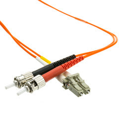 LC/ST OM1 Multimode Duplex Fiber Optic Cable, 62.5/125, 25 meter (82 foot)