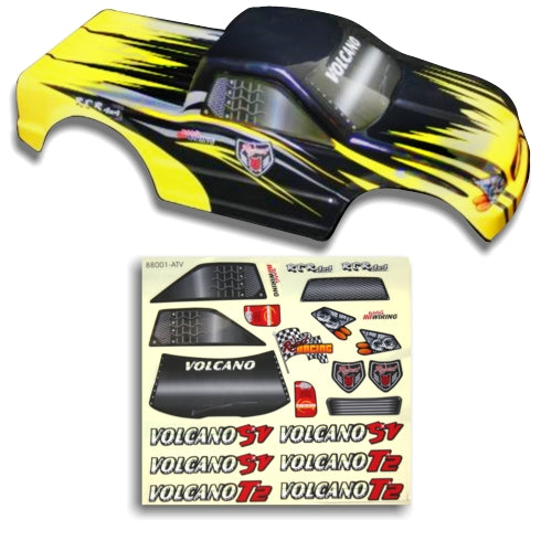 Redcat Racing 25188-3 1/10 Truck Body Black and Yellow 