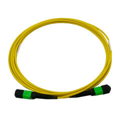 Plenum Fiber Optic Cable, MTP / MTP (MPO), Singlemode, Duplex, 24 Strand, 100 Gbps, 9/125, 30 meter (100 foot)