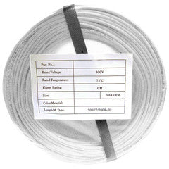 Security/Alarm Wire, White, 22/2 (22AWG 2 Conductor), Stranded, CMR / Inwall rated, Coil Pack, 500 foot