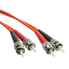 ST/ST OM1 Multimode Duplex Fiber Optic Cable, 62.5/125, 25 meter (82 foot)